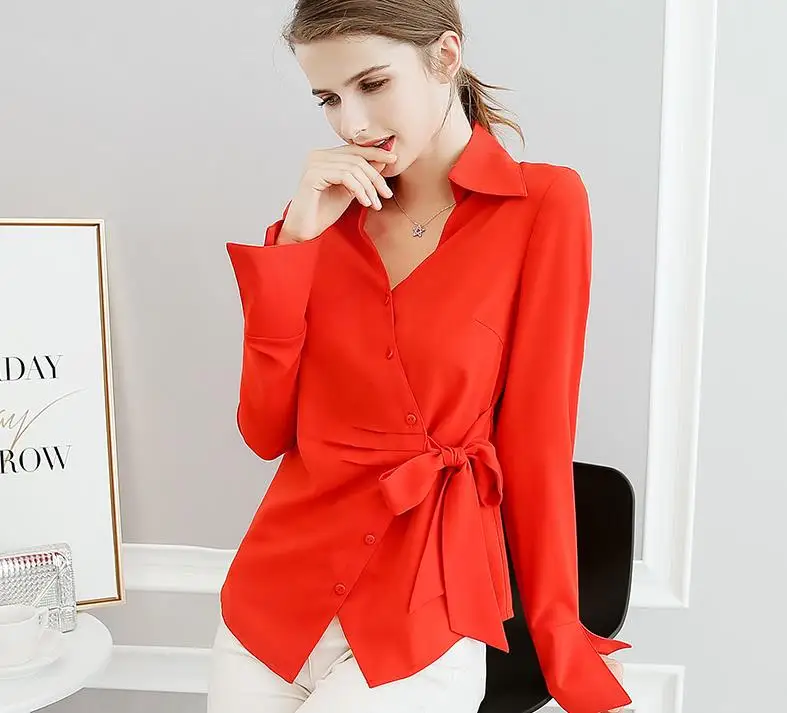 spring/summer 2018 fashion women chiffon blouse long sleeve pure solid casual slim ruffles shirts tops
spring/summer 2018 fashion women chiffon blouse long sleeve pure solid casual slim ruffles shirts tops