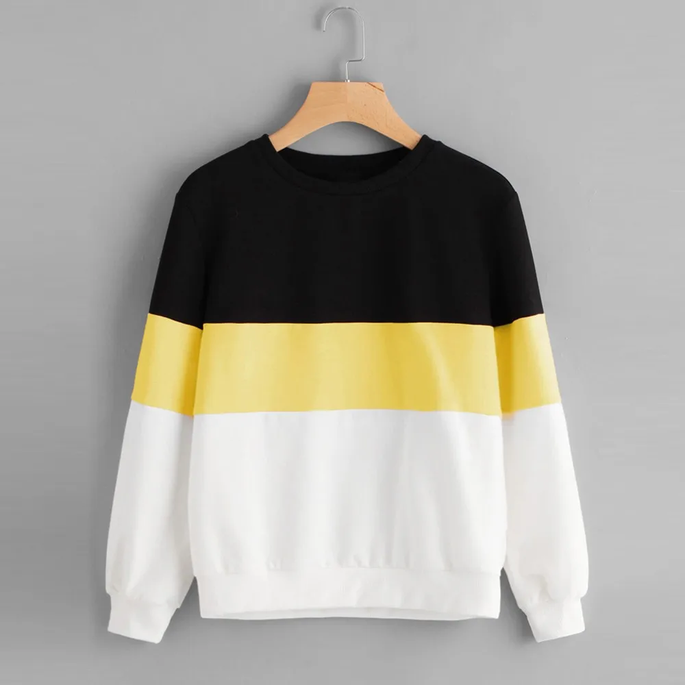 Women's Long Sleeve Cut Sew Pullover Stripe Hoodie Print Sweatshirt Blouse Top #4
Women's Long Sleeve Cut Sew Pullover Stripe Hoodie Print Sweatshirt Blouse Top #4