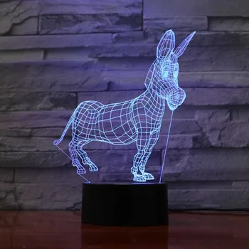 Donkey 3D Led Night Light Led Acrylic Colorful lights Hologram Kids Table Lamp Atmosphere Usb Led Lamp
Donkey 3D Led Night Light Led Acrylic Colorful lights Hologram Kids Table Lamp Atmosphere Usb Led Lamp
