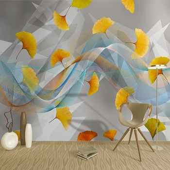 Self-Adhesive Wallpaper Modern Abstract Art Line Ginkgo Leaf Photo Wall Mural Living Room Study Waterproof Canvas Wall Stickers
Self-Adhesive Wallpaper Modern Abstract Art Line Ginkgo Leaf Photo Wall Mural Living Room Study Waterproof Canvas Wall Stickers