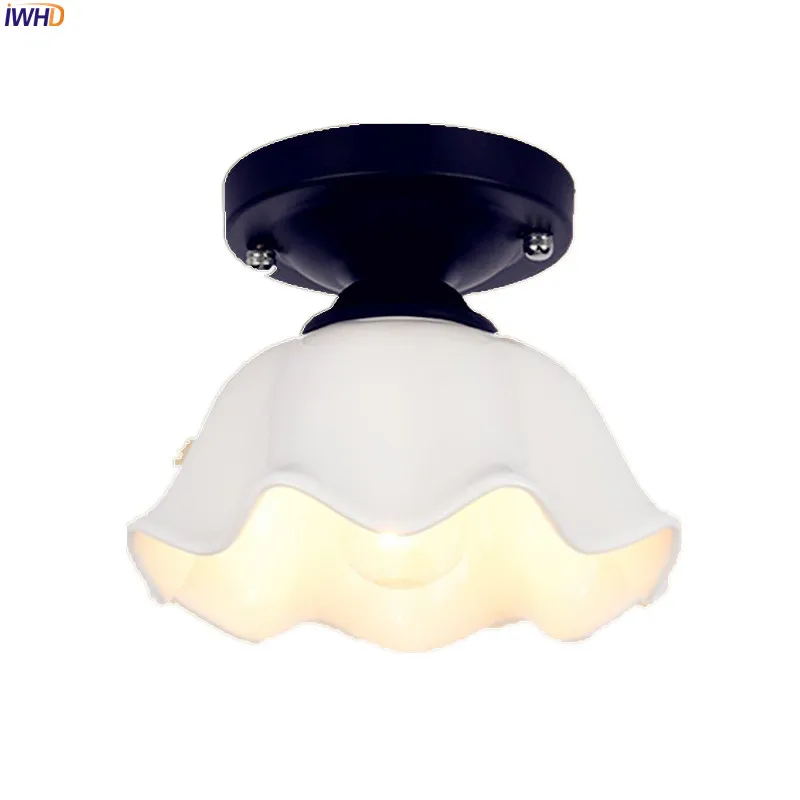 IWHD Korean Vintage Ceiling Lamps Hallway Balcony Porch White Glass LED Ceiling Light Plafondlamp Luminaire Lamparas De Pared
IWHD Korean Vintage Ceiling Lamps Hallway Balcony Porch White Glass LED Ceiling Light Plafondlamp Luminaire Lamparas De Pared