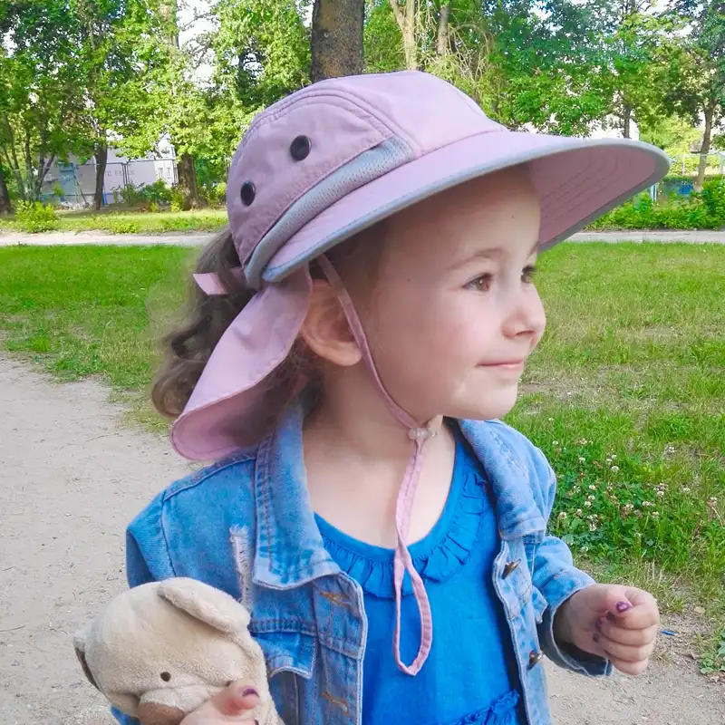 baby boy sun hat with neck protection