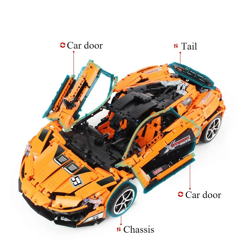 20087 Technical Car The MOC-16915 McLaren P1 Motor Function Car Set Building Blocks Bricks App RC Kid Christmas Toy
20087 Technical Car The MOC-16915 McLaren P1 Motor Function Car Set Building Blocks Bricks App RC Kid Christmas Toy