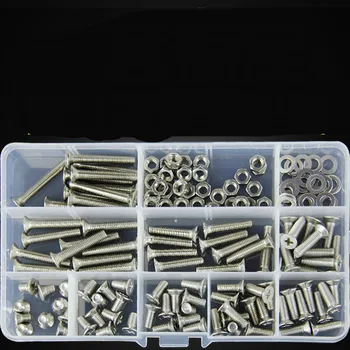 150Pcs/set M5 DIN965 ISO7046 JISB1111F GB819 304 Stainless Steel Machine Screws Flat Head KM Screw Kit
150Pcs/set M5 DIN965 ISO7046 JISB1111F GB819 304 Stainless Steel Machine Screws Flat Head KM Screw Kit