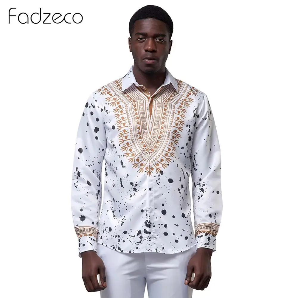 Fadzeco Summer African Print Formal Shirt Men Dashiki Tribal Long Sleeve Blouse Tops Ethnic Style Tee Shirt African Clothes
Fadzeco Summer African Print Formal Shirt Men Dashiki Tribal Long Sleeve Blouse Tops Ethnic Style Tee Shirt African Clothes