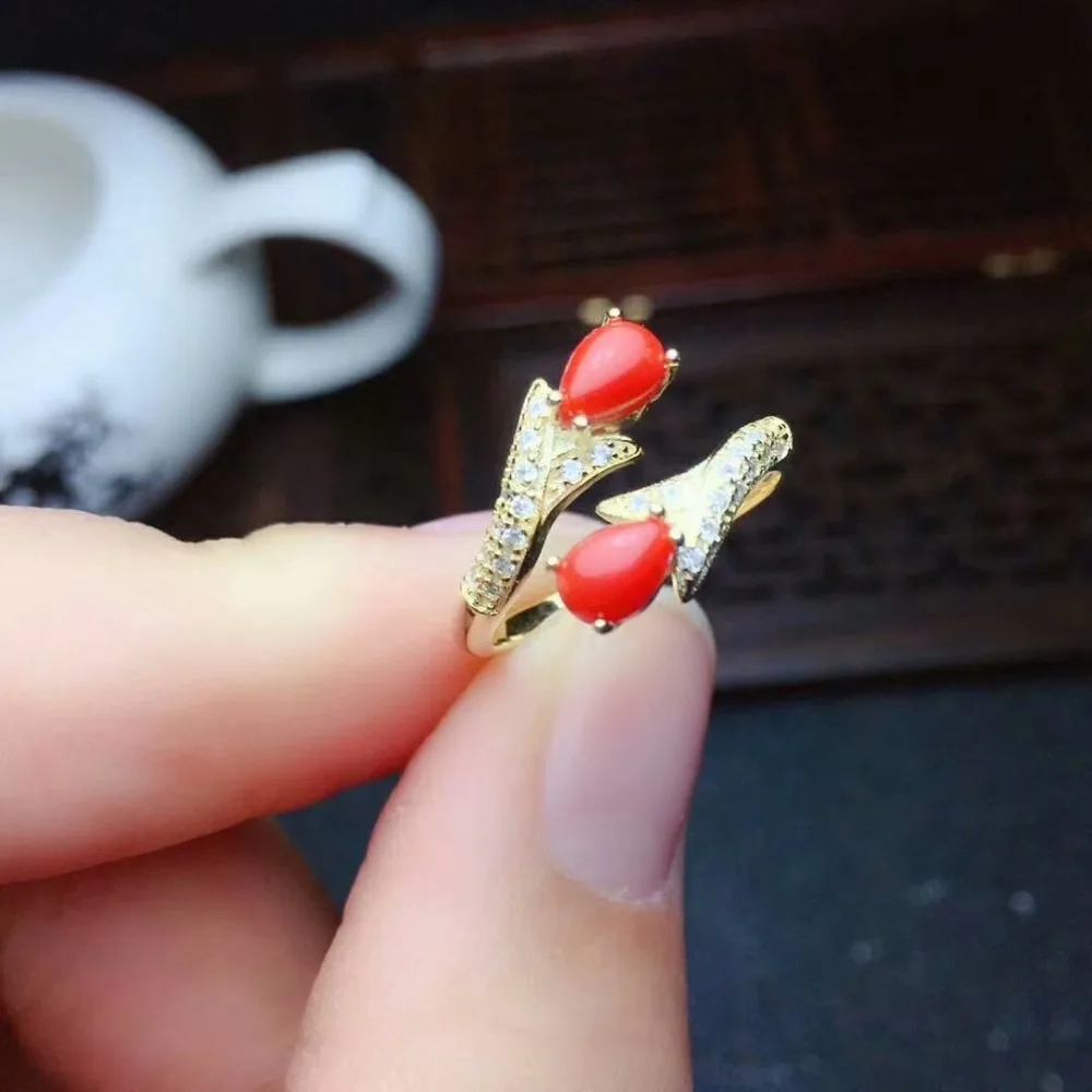 shilovem 925 sterling silver real Natural red coral rings fine Jewelry women trendy open party new gift 4*6mm lj0406089agsh
shilovem 925 sterling silver real Natural red coral rings fine Jewelry women trendy open party new gift 4*6mm lj0406089agsh