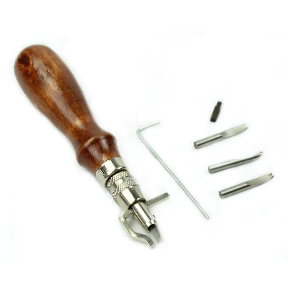 SZS Hot 1Set 5 in1 Pro Wood Handle Leather craft Adjustable Stitching and Groover Crease Leather Tool
SZS Hot 1Set 5 in1 Pro Wood Handle Leather craft Adjustable Stitching and Groover Crease Leather Tool