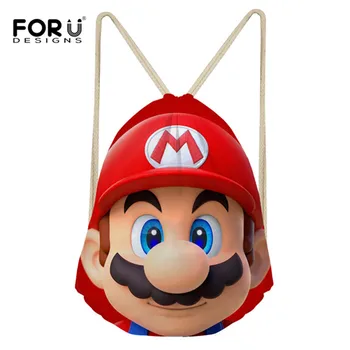 FORUDESIGNS New Cartoon Super Mario Printed Small String Backpack Women Boys Casual Travel Drawstring Bag Kids Teen Boy Sack Bag
FORUDESIGNS New Cartoon Super Mario Printed Small String Backpack Women Boys Casual Travel Drawstring Bag Kids Teen Boy Sack Bag