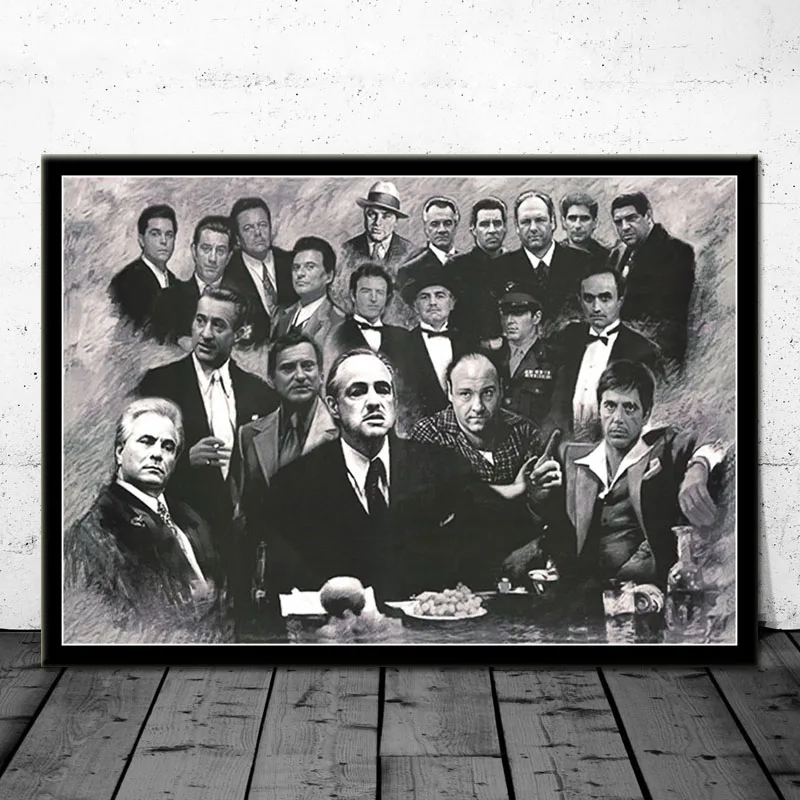 Gangsters Godfather Goodfellas Scarface Sopranos Movie Art Poster Canvas Painting Wall Picture Home Decor Posters and Prints
Gangsters Godfather Goodfellas Scarface Sopranos Movie Art Poster Canvas Painting Wall Picture Home Decor Posters and Prints