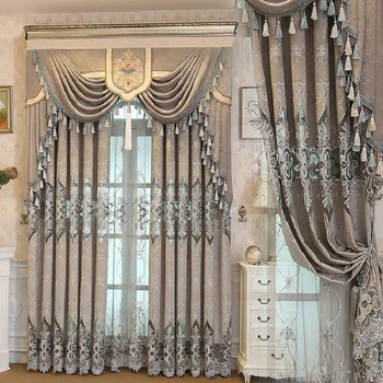 Custom Made Luxury Valance Curtains Cloth For living Room Bedroom Flowers Embroidered Curtains Windows Fabric Blinds Tulle
Custom Made Luxury Valance Curtains Cloth For living Room Bedroom Flowers Embroidered Curtains Windows Fabric Blinds Tulle