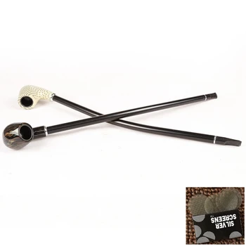 Hot 410mm Snake pattern long rod Smoking Pipe Acrylic Small Durable Smoking Cigarette Pipe Black gift box Tobacco
Hot 410mm Snake pattern long rod Smoking Pipe Acrylic Small Durable Smoking Cigarette Pipe Black gift box Tobacco