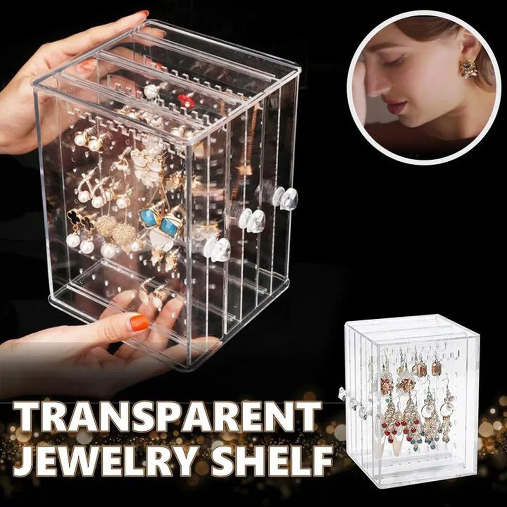 ISHOWTIENDA 3-Layers Transparent Jewelry Display Shelf Makeup Organizers showing Shelf earrings rack Display Stand Drop ship
ISHOWTIENDA 3-Layers Transparent Jewelry Display Shelf Makeup Organizers showing Shelf earrings rack Display Stand Drop ship