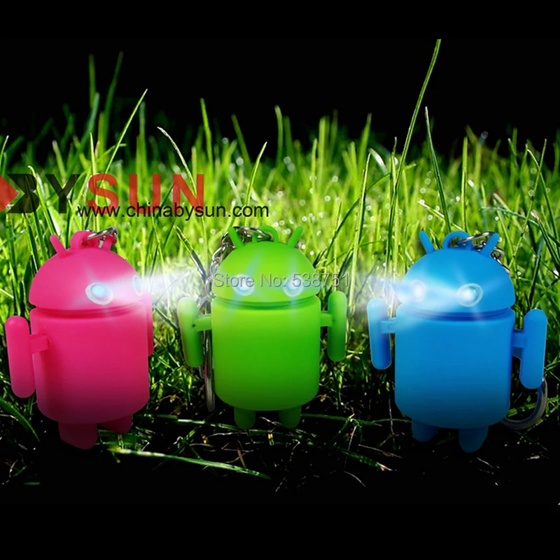 FREE SHIPPING by FEDEX 100pcs/lot Fashion Android Robot Keychain Accessories Sound Light LED Creative Pet key Ring Toy Wholesale
FREE SHIPPING by FEDEX 100pcs/lot Fashion Android Robot Keychain Accessories Sound Light LED Creative Pet key Ring Toy Wholesale