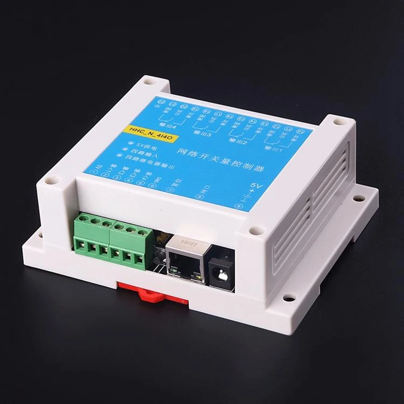 4 input and 4 output network switch quantity Ethernet relay switch quantity transparent transmission MODBUS TCP IP relay
4 input and 4 output network switch quantity Ethernet relay switch quantity transparent transmission MODBUS TCP IP relay