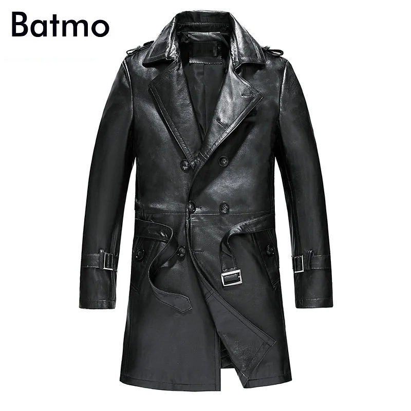 Batmo 2019 new arrival autumn&winter real Leather thicked trench coat men,Leather jacket men,plus-size S-5XL
Batmo 2019 new arrival autumn&winter real Leather thicked trench coat men,Leather jacket men,plus-size S-5XL