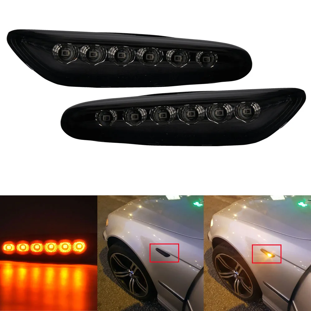 2x LED SIDE DIRECTION INDICATORS SMOKE LENS FOR BMW REMPLACEMENT E4 MOT TÜV ITV
2x LED SIDE DIRECTION INDICATORS SMOKE LENS FOR BMW REMPLACEMENT E4 MOT TÜV ITV