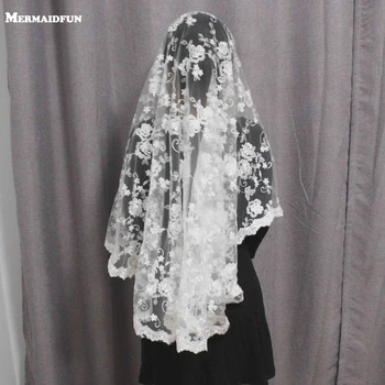 New Arrival One Layer Flower Lace Romantic Wedding Dresses Velos De Novia Beautiful White Ivory Bridal Veil
New Arrival One Layer Flower Lace Romantic Wedding Dresses Velos De Novia Beautiful White Ivory Bridal Veil