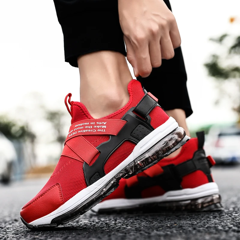 New Fashion Men Sports Shoes Red Black Air Cushion Athletics Jogging Shoes Men Spring Autumn Slip On Running Shoes Men
New Fashion Men Sports Shoes Red Black Air Cushion Athletics Jogging Shoes Men Spring Autumn Slip On Running Shoes Men
