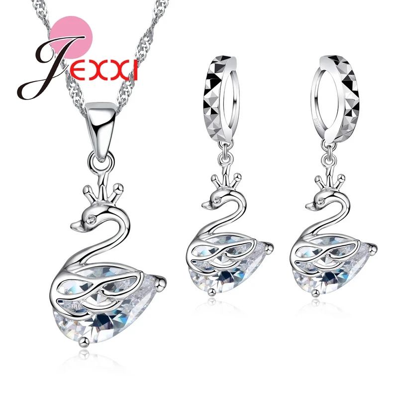 Wedding Jewelry Sets 925 Sterling Silver Cubic Zircoina Necklace Cute Animal Drop Earrings Charms Bride Accessories
Wedding Jewelry Sets 925 Sterling Silver Cubic Zircoina Necklace Cute Animal Drop Earrings Charms Bride Accessories