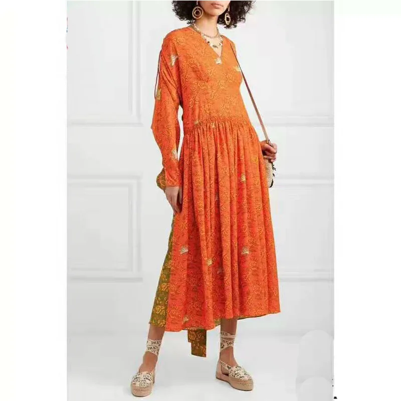 2019 autumn and winter new clothing women long-sleeved dress long skirt temperament wild Polyester
2019 autumn and winter new clothing women long-sleeved dress long skirt temperament wild Polyester