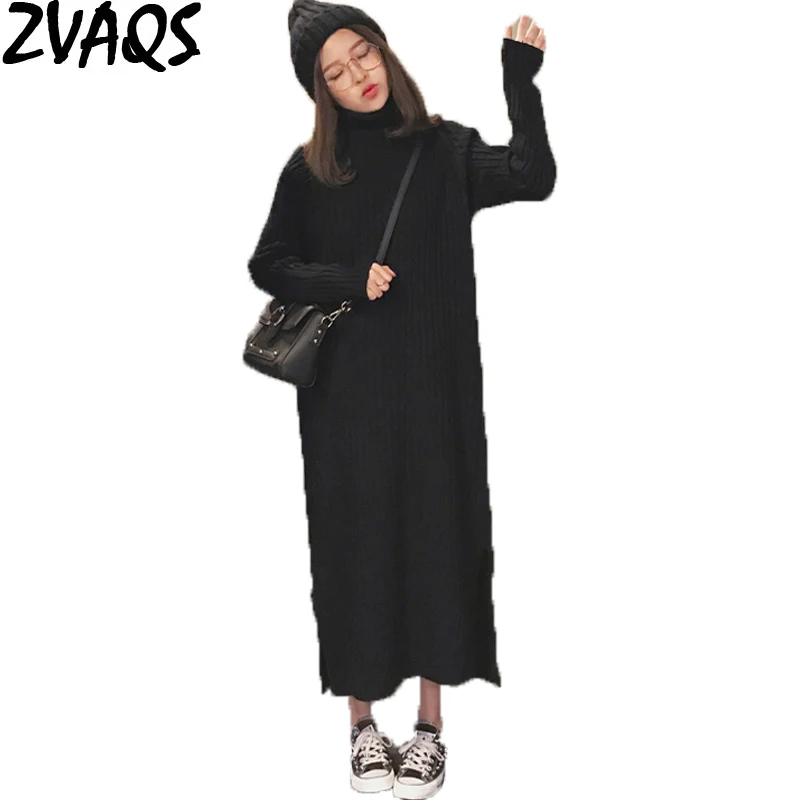 ZVAQS High Quality Newest Fashion 2018 Autumn Winter New Women Dress Long Sleeve Turtleneck Knitted Dresses Sweaters ST619
ZVAQS High Quality Newest Fashion 2018 Autumn Winter New Women Dress Long Sleeve Turtleneck Knitted Dresses Sweaters ST619