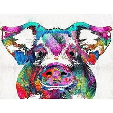 Full Square drill 5D DIY Diamond embroidery Floral pattern pig Diamond Painting Cross Stitch Rhinestone Mosaic decoration
Full Square drill 5D DIY Diamond embroidery Floral pattern pig Diamond Painting Cross Stitch Rhinestone Mosaic decoration