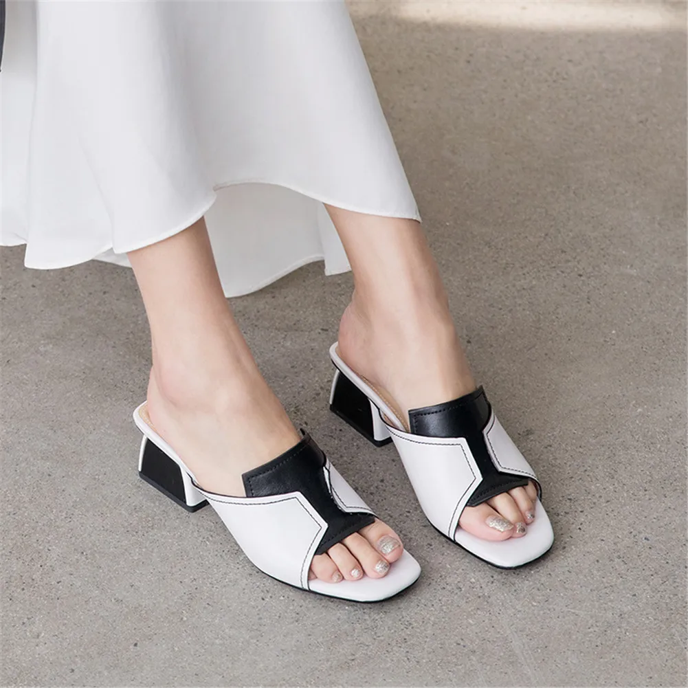 brand design chunky heels genuine leather sheepskin lady pumps woman shoes summer shoes woman patchwork Mules shoes women
brand design chunky heels genuine leather sheepskin lady pumps woman shoes summer shoes woman patchwork Mules shoes women