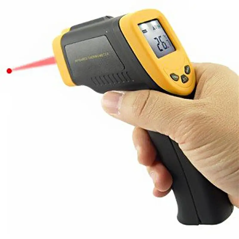 LUOEM DT8380 Mini Gun Shaped Non contact Digital Infrared Laser Thermometer Pyrometer
LUOEM DT8380 Mini Gun Shaped Non contact Digital Infrared Laser Thermometer Pyrometer