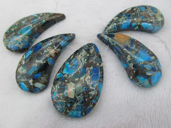 Blue Jasper 40-60mm 2sets Teardrop pendant beads Snakeskin purple blue red focal Sea sediment jasper Gemstone
Blue Jasper 40-60mm 2sets Teardrop pendant beads Snakeskin purple blue red focal Sea sediment jasper Gemstone