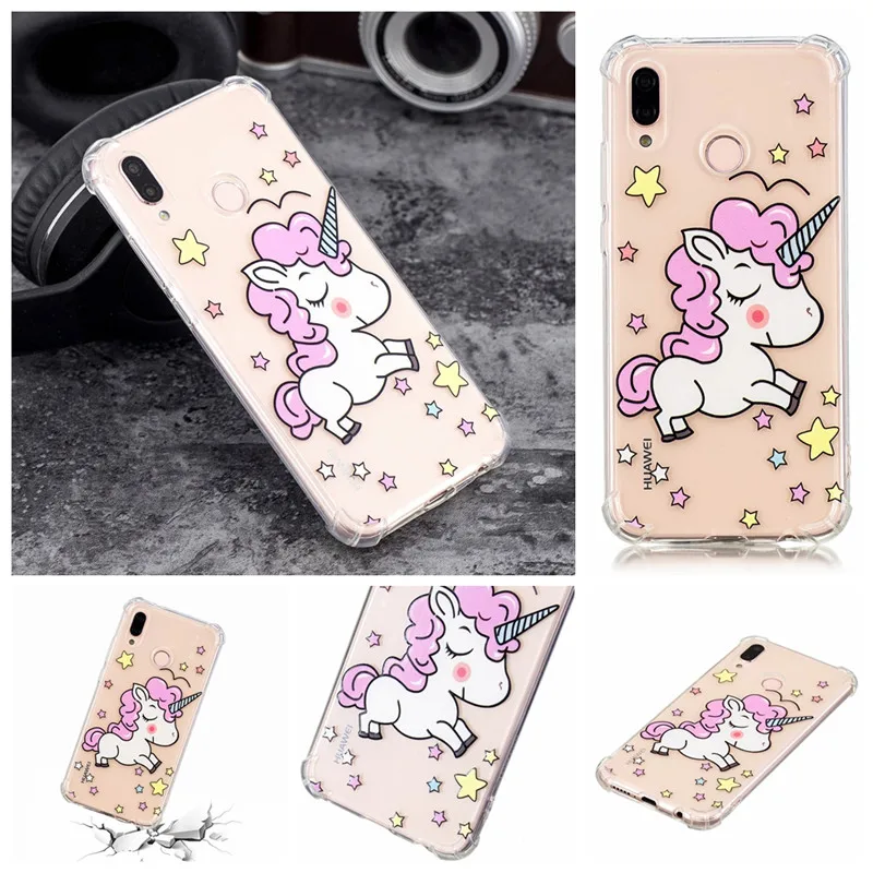 For Huawei P20 Lite Phone Bags Four angle ShockProof 3D Relief Cartoon Silicone Case For Huawei P20Lite TPU Soft Back Cover (5)