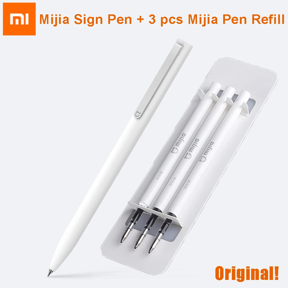 Original Xiaomi Mijia Sign Pen 9.5mm Signing Pen PREMEC Smooth Switzerland Refill MiKuni Japan Ink add Mijia Pen Black Refill
Original Xiaomi Mijia Sign Pen 9.5mm Signing Pen PREMEC Smooth Switzerland Refill MiKuni Japan Ink add Mijia Pen Black Refill