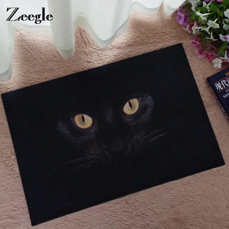 Zeegle Floor Mat Black Cat Printed Door Mats Bathroom Carpet Non-Slip Mat Hallway Bathroom Living Room Bedroom Carpet Home Rugs
Zeegle Floor Mat Black Cat Printed Door Mats Bathroom Carpet Non-Slip Mat Hallway Bathroom Living Room Bedroom Carpet Home Rugs