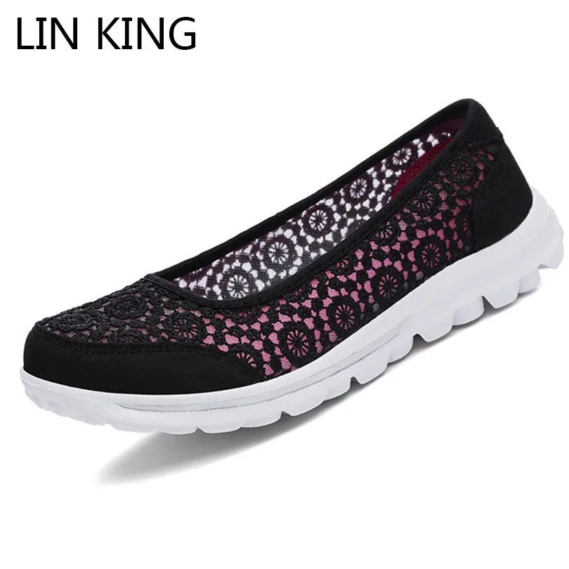 LIN KING Plus Size New Pierced Lace Women Flats Shoes Light Slip On Footwear Loafers Breathable Summer Female Office Work Shoes
LIN KING Plus Size New Pierced Lace Women Flats Shoes Light Slip On Footwear Loafers Breathable Summer Female Office Work Shoes