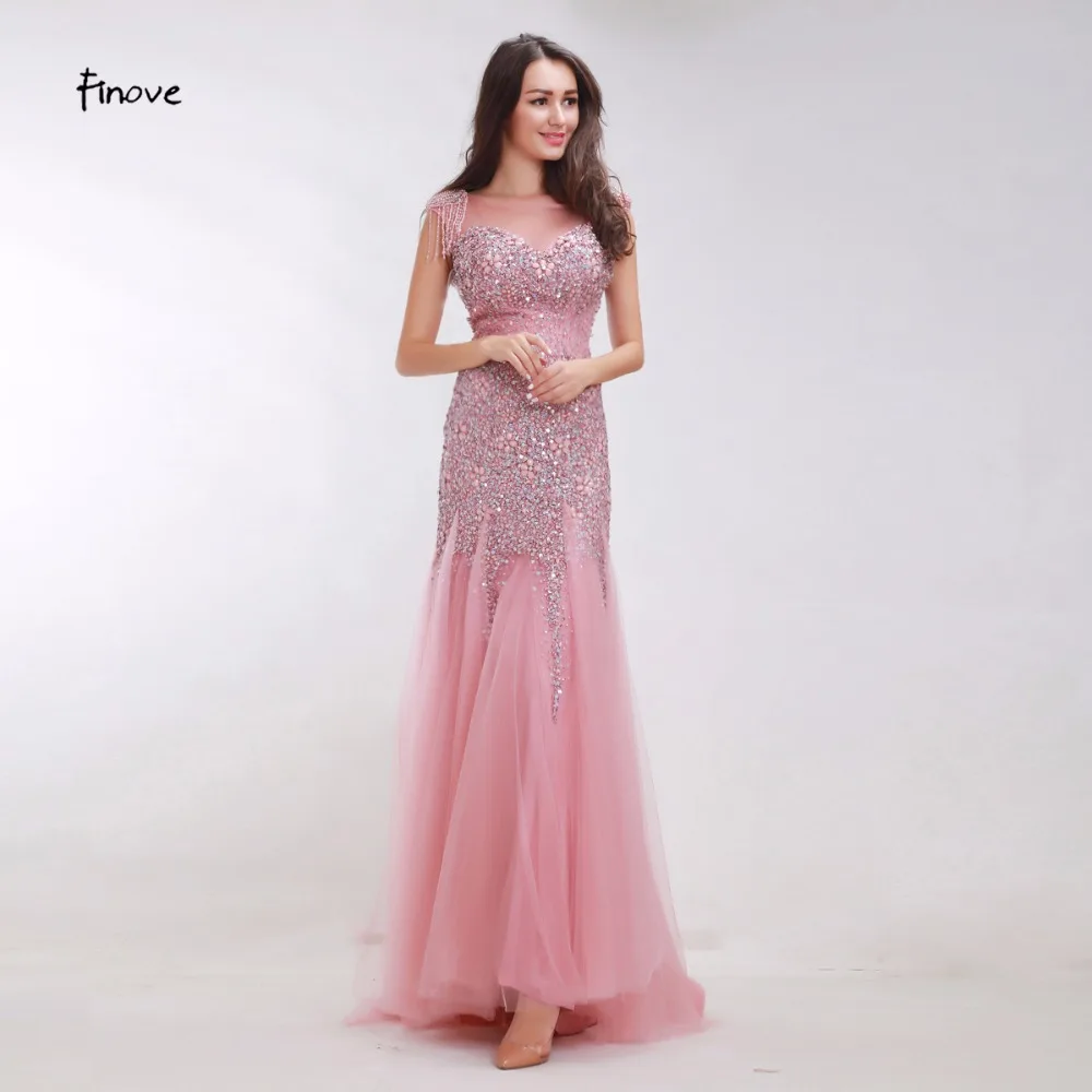 Finove Pink Prom Dresses Long 2019 New Mermaid Evening Dresses Crystal beading Low Back Long Party Gowns Robe De Soiree
Finove Pink Prom Dresses Long 2019 New Mermaid Evening Dresses Crystal beading Low Back Long Party Gowns Robe De Soiree