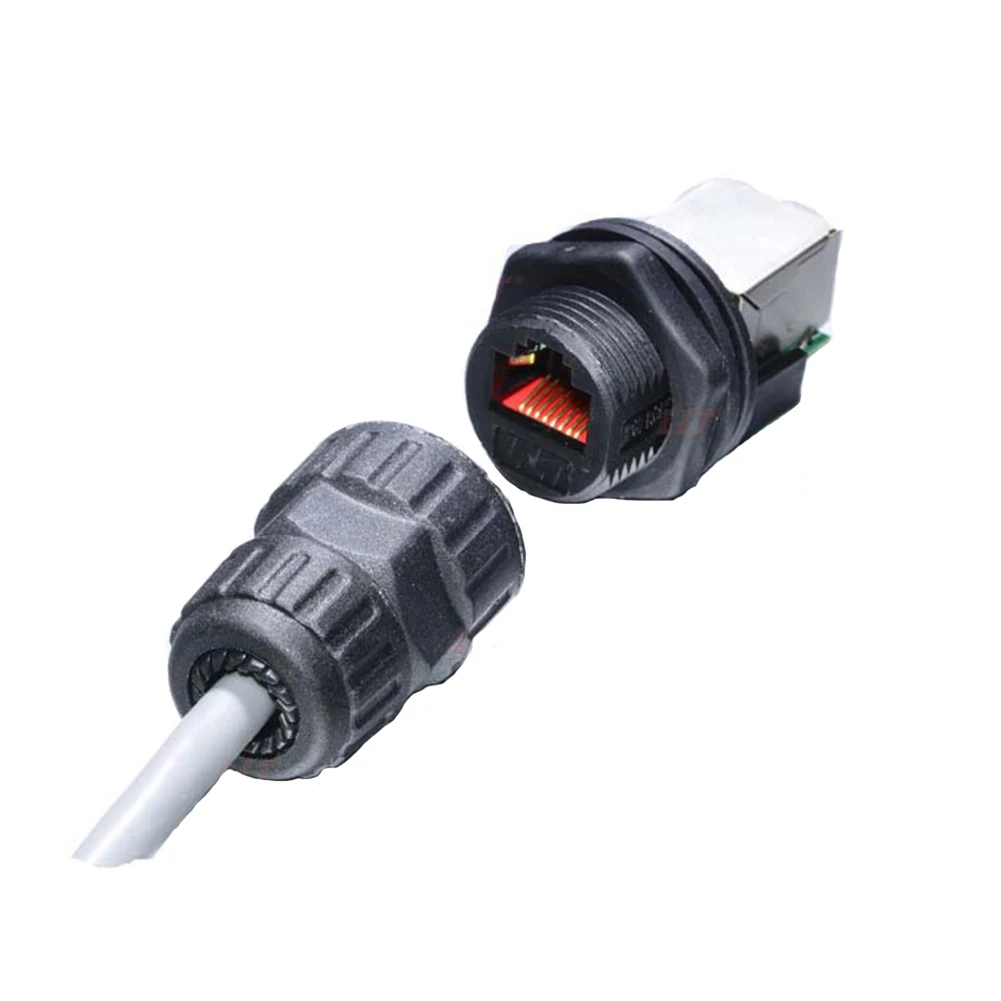 IP68 RJ45 Office Plug 8 Core Easy Install Pluggable Local Area Outdoor Waterproof Network Connector Home Jack Socket Ethernet
IP68 RJ45 Office Plug 8 Core Easy Install Pluggable Local Area Outdoor Waterproof Network Connector Home Jack Socket Ethernet