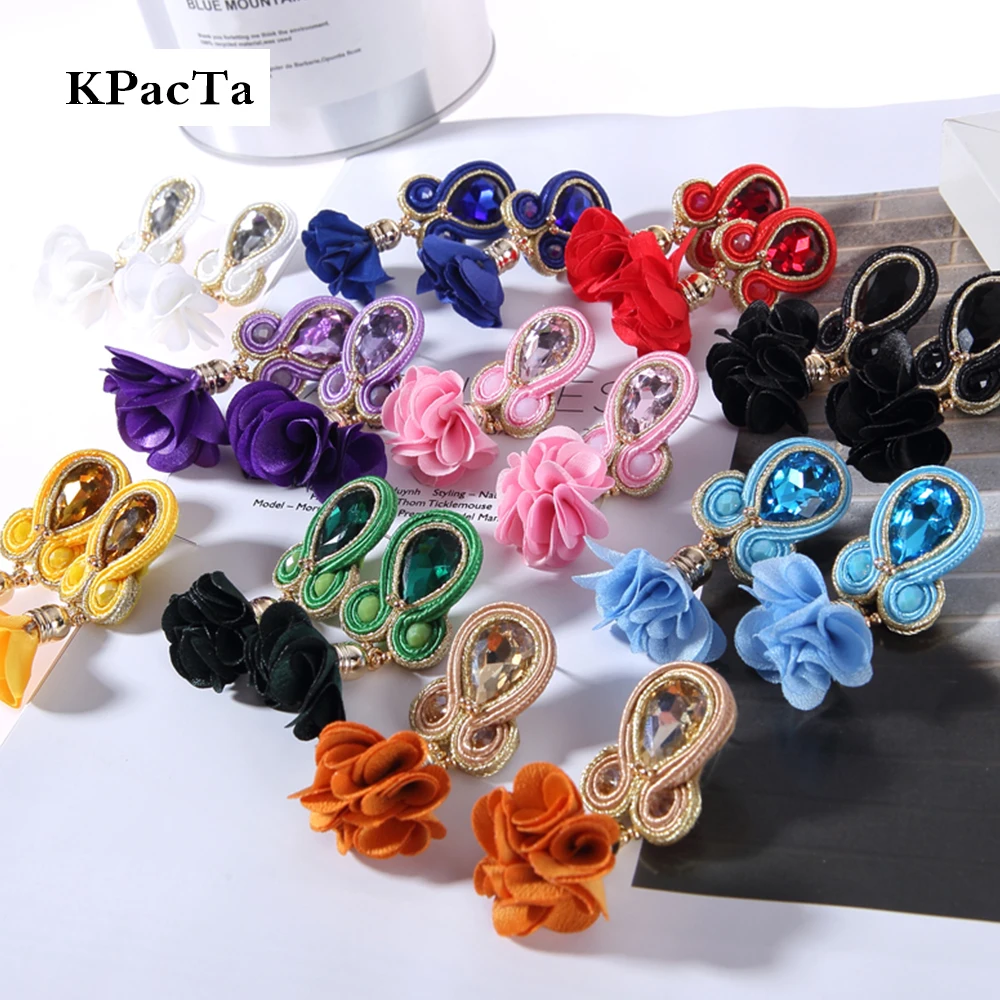 KPacTa Fashion Soutache Long Earring Jewelry Women Crystal Handmade Big Drop Earring Ethnic Style Clothing Accessories Oorbellen
KPacTa Fashion Soutache Long Earring Jewelry Women Crystal Handmade Big Drop Earring Ethnic Style Clothing Accessories Oorbellen