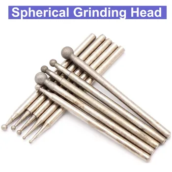 5pcs Spherical Ball Head Diamond Spherical Polishing Grinding Head Mounted Points Grinding Bit for Dremel Rotary Tools F Needle
5pcs Spherical Ball Head Diamond Spherical Polishing Grinding Head Mounted Points Grinding Bit for Dremel Rotary Tools F Needle