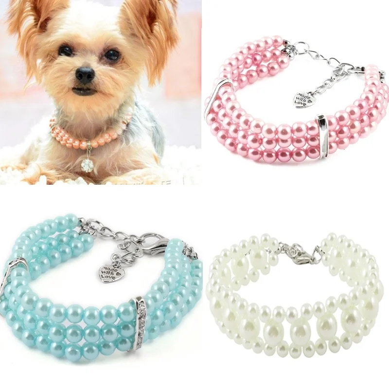 Three Rows Pearl Linked Beads Pet Dog Cat Heart Pendant Puppy Collar Ckoker Necklace S/M/L Size Statement Yorkie Pendant Jewelry
Three Rows Pearl Linked Beads Pet Dog Cat Heart Pendant Puppy Collar Ckoker Necklace S/M/L Size Statement Yorkie Pendant Jewelry