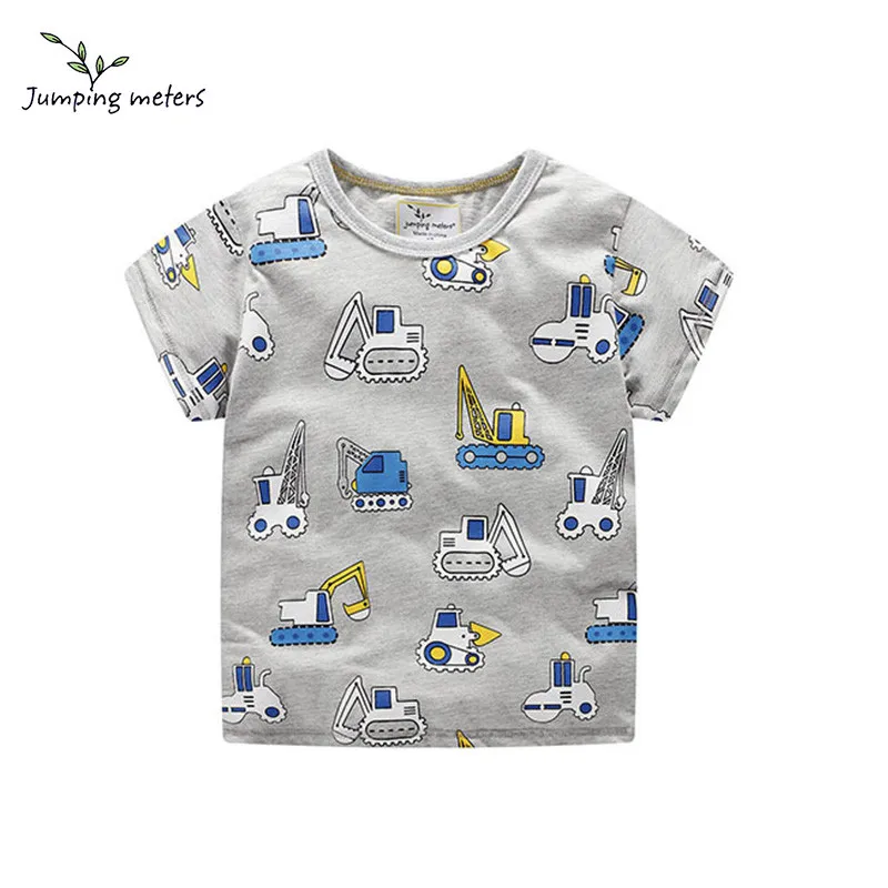 JUMPING METERS Children Tops 2019 Casual Tees O-neck Cute Costume for Kids Boys T-shirt Cotton Gray Excavator Children Clothes
JUMPING METERS Children Tops 2019 Casual Tees O-neck Cute Costume for Kids Boys T-shirt Cotton Gray Excavator Children Clothes