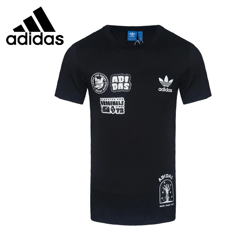 Original New Arrival Adidas Originals FF PLACEMENT + Men's T-shirts short sleeve Sportswear