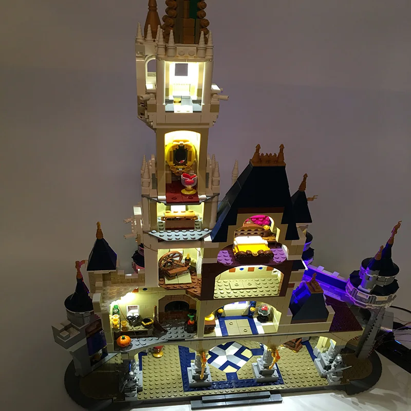 Led Light Set For Lego Building City Street 71040 For 16008 Cinderella Princess Castle Blocks Toys Creator City Street Lighting (4)