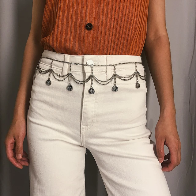 Bls-Miracle-Pendentif de pièce de monnaie en or à plusieurs niveaux pour femme, bijoux de taille, ceinture de corps, cadeau de fête, mode Boho 2