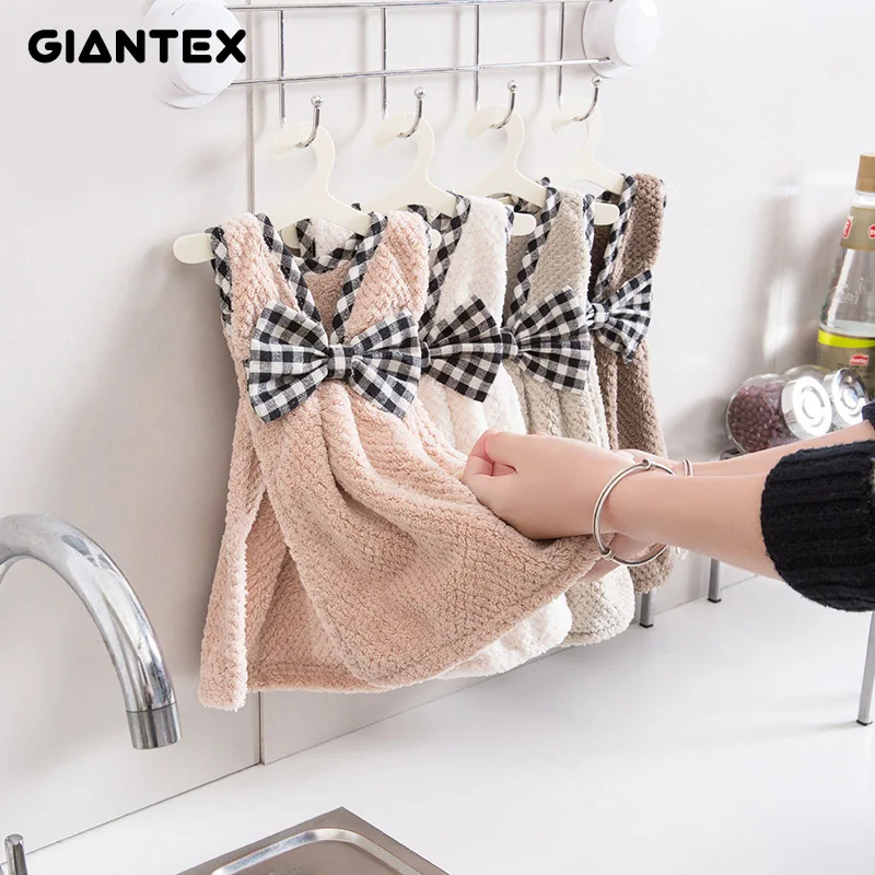 GIANTEX милое платье в форме банта супер мягкое впитывающее полотенце из микрофибры