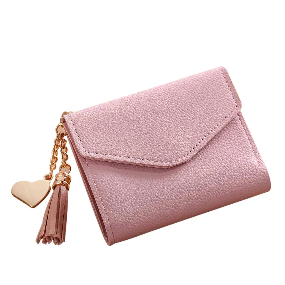 2019 New Arrival Wallet Women Simple Short Wallet Leather Tassel Women Portfel Coin Holders Money Clip Credit Card Wallet #LR1
2019 New Arrival Wallet Women Simple Short Wallet Leather Tassel Women Portfel Coin Holders Money Clip Credit Card Wallet #LR1