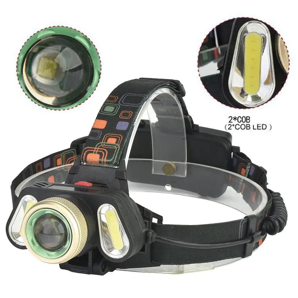 Zoom COB Headlamp T6 LED Power Light Headlight Waterproof Camping Lantern Searchlight 4 Modes Head Torch Light
Zoom COB Headlamp T6 LED Power Light Headlight Waterproof Camping Lantern Searchlight 4 Modes Head Torch Light