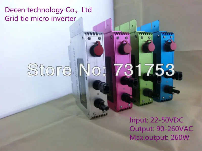 MAYLAR@ NEW 260W IP65 Grid Tie Inverter with Communication and Monitoring Function Output 110V or 220V
MAYLAR@ NEW 260W IP65 Grid Tie Inverter with Communication and Monitoring Function Output 110V or 220V