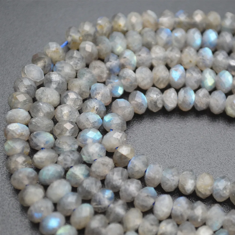 1 strand High quality Shiny Faceted Natural Labradorite Stone Rondelle Beads DIY Necklace making Spacer Loose Beads
1 strand High quality Shiny Faceted Natural Labradorite Stone Rondelle Beads DIY Necklace making Spacer Loose Beads