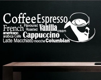 Coffee Shop Vinyl Wall Decal Art Design Coffee Espresso Shop Sign Words Art Wall Sticker Coffee Shop Window Glass Decoration
Coffee Shop Vinyl Wall Decal Art Design Coffee Espresso Shop Sign Words Art Wall Sticker Coffee Shop Window Glass Decoration