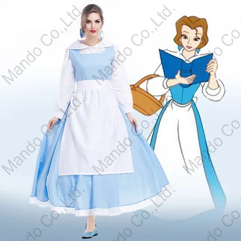 Movie Beauty and the Beast Princess Bella Maid Cosplay Costume Dress halloween Girls Masquerade party outfit 3pcs set suit
Movie Beauty and the Beast Princess Bella Maid Cosplay Costume Dress halloween Girls Masquerade party outfit 3pcs set suit