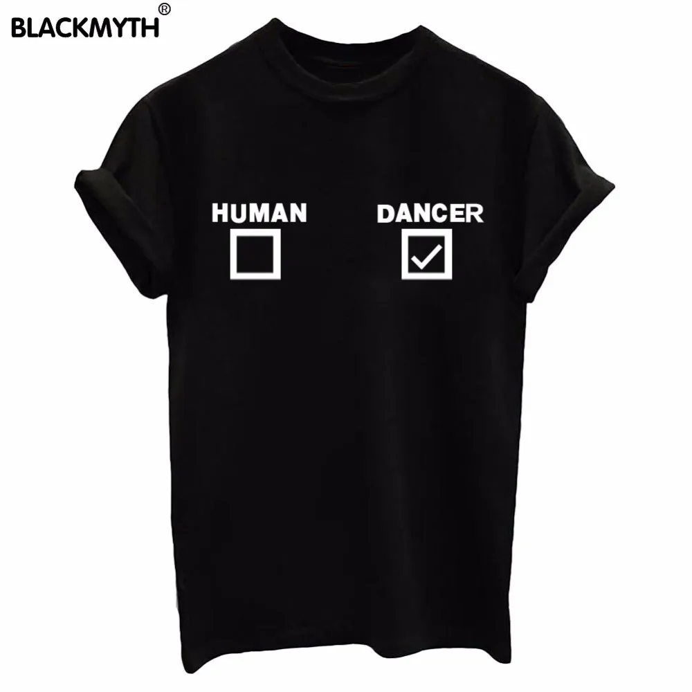 Women's Summer Style Tee Shirts HUMAN DANCER Letter Print Fashion Short Sleeves T Shirt Black White Tops
Women's Summer Style Tee Shirts HUMAN DANCER Letter Print Fashion Short Sleeves T Shirt Black White Tops